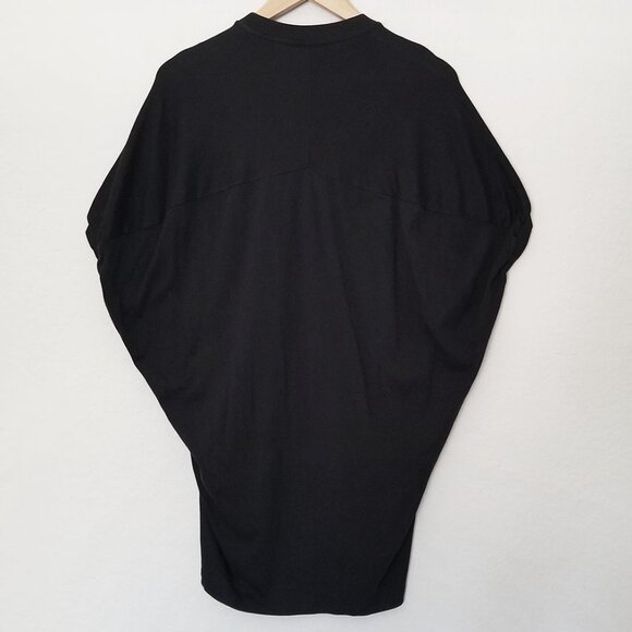 COS Black Oversized Batwing Longline Tunic T Shirt XS Stretch Comfort Crewneck - Picture 4 of 14